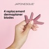 JAPONESQUE Dermaplaner Replacement Blades 4-Pack, Facial Razor Blade Heads Only