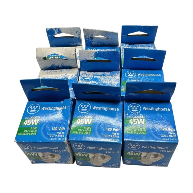 Westinghouse 45MR16Q/FL Flood Light Bulb, 45W, 120V, MR-16, GU7.9 Base
