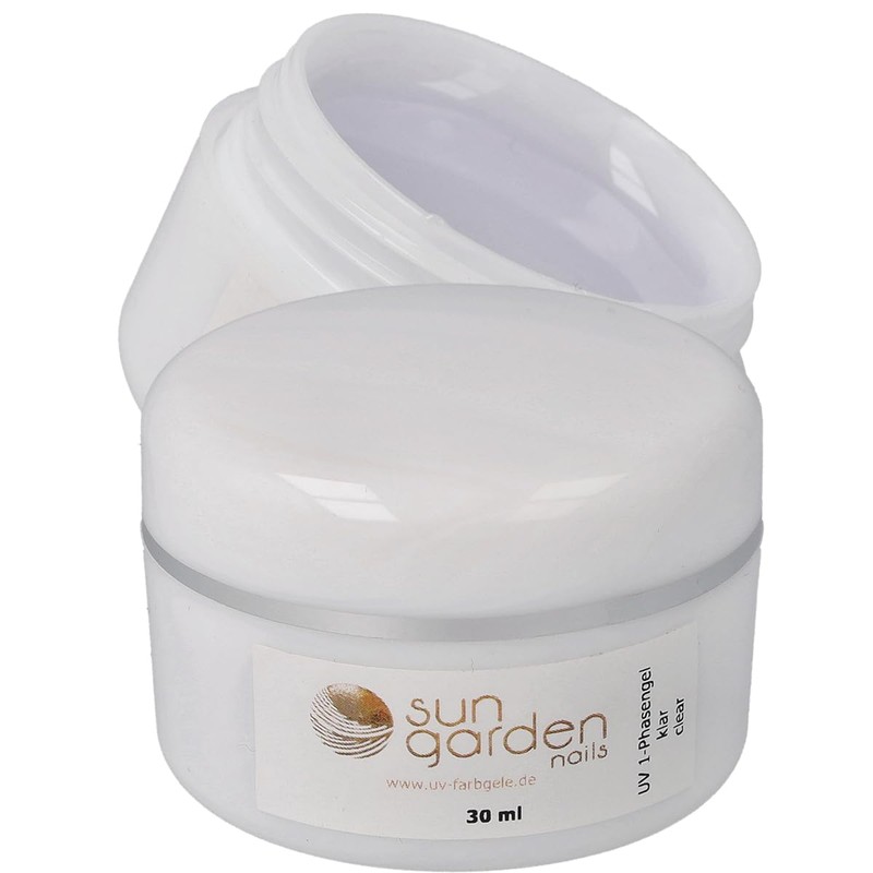 Sun Garden Nails 1 Phasen Gel klar 30ml+100er Tipbox+7ml Tipkleber