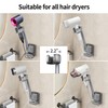 Hands Free Hair Dryer Holder Wall Mount, Adjustable Bathroom Blower
