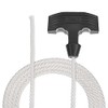 sourcing map Recoil Starter Rope with Rubber Handle 6mm Dia