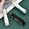 Black 2in1 Grip 360 Rotary Fingernails Toenails Nail Clippers for