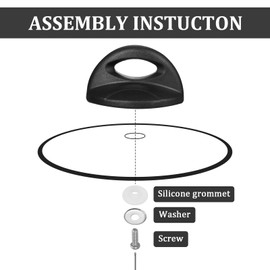 2 Pack Pot Lid Handle Knob Grip, Universal Pot Lid Replacement Knob for Crockpot Heat Resistant Easy Installation Kitchen Cookware Pots Lids Knobs for Cookware Casserole Glass Saucepan