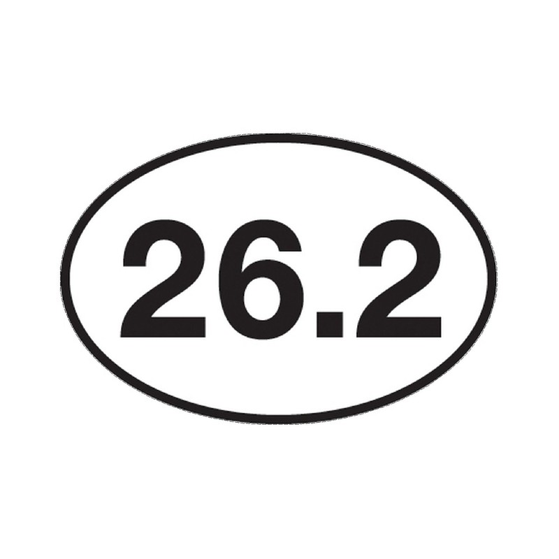 Rogue River Tactical 26.2 Marathon Running Sticker Bumper Sticker Oval