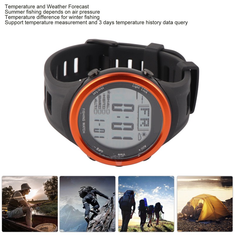 Barometer Watch Waterproof Backlight Multi Functional Altimeter Thermometer Watch for