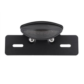 Motorcycle LED Rear Brake Tail Light Stop License Plate Lights for Cafe Racer Smoke
