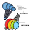 SPUVGVC Measuring Cups and Spoons Set, Collapsible Silicone Measuring Cups