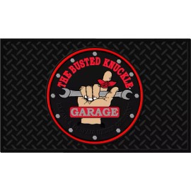 Plasticolor Busted Knuckle Garage 15" x  25" Door Mat by Plasticolor -  8308