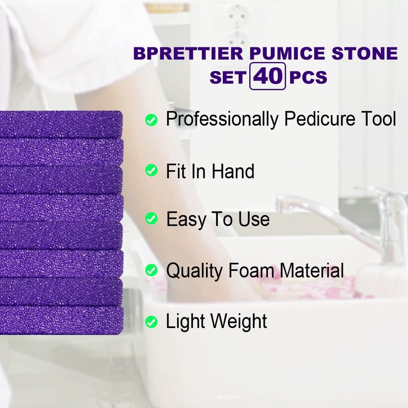 BPrettier Foot Pumice Stone Pumice Stone for Feet Foot Scrubber