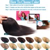 POWERASIA Hair Toppers for Women Real Human Hair Extensions No