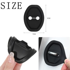 KuuGuu 12 PCS Car Silicone Door Latch Protective Cover Guard Car Decorations Car Door Lock Latches Silent Shock Cover Vehicle Doors Locks Guard Stopper Car Protector Accessories for Most Vehicles