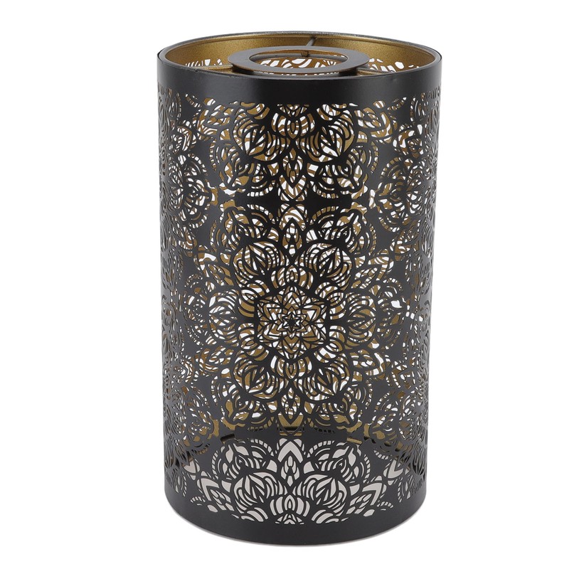 Lamp Shade Hollow Carving Metal Cylindrical Circular Pattern E27 E26