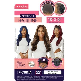 Outre Lace Front Wig - Perfect Hair Line 13X6 - Fiorina (DARK BROWN 2)