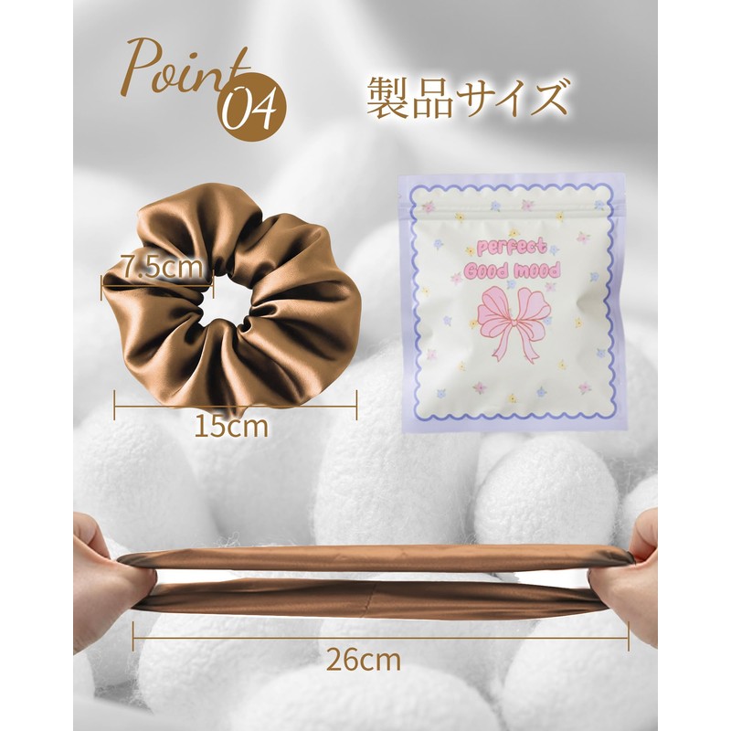 Hair Elastic, 100% Natural Silk, Hair Elastic, For Adults, Gentle