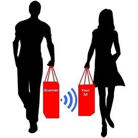 Border Collie Dog Logo Anti RFID Theft Wallet Black Soft Leather Large Coin Pocket