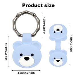 Magnetic Hat Clip, Stylish Hat Clip for Travel, Silikon Hat Holder, Hands Free Travel Accessories for Bags, Backpacks, Luggage, Purse, Totes and More (Blue)