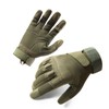 Protective Gloves Full Finger M Size Microfiber Leather Breathable Wind
