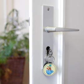 Mr & Mrs Panda Designs Round Keyring Moth Bubble Bath OT