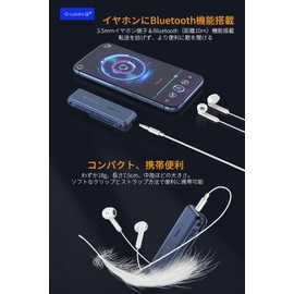 Lazata Wireless Audio Receiver, Bluetooth AptX, Low Latency AptX, LL, Equipped with Qualcomm Smart Chip, Built-in MEMS High Sensitivity Microphone, Supports Music, Calls, 1 Pack, Blue