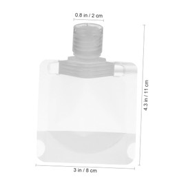 minkissy 1 Set Travel Bag Toiletries Clear Toiletry Bag Tote Purse Liquids Cosmetic Empty Squeeze Pouch Pouches Transparent Double Sided Makeup Bag Quilted Makeup Bag Small Bag Kit The Pet