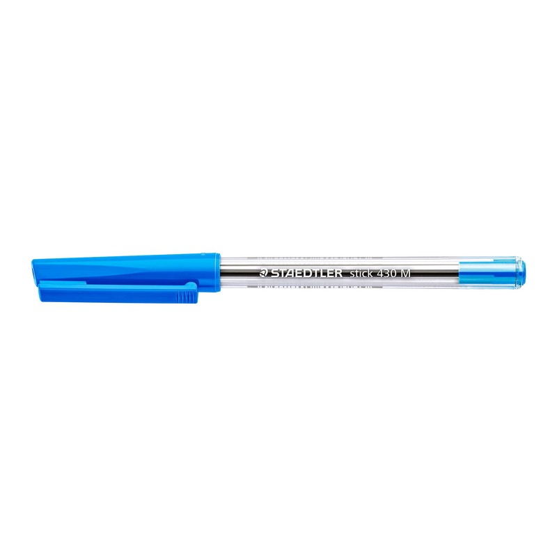 Staedtler Stick 430 M-3 Ballpoint Pen Medium - Blue (Box