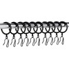 44 Pcs Metal Drapery Curtain Rings with Hooks Hanging Curtain