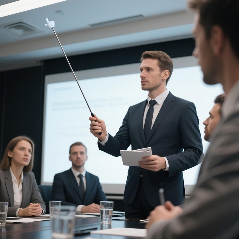 OioTuyi Extendable Stainless Steel Pointing Stick Telescope (Black) - Index