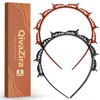 2 Pack Double Layer Headband with Mini Clips for Women