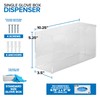 Stock Your Home Acrylic Single Gloves Dispenser, Tissue Box Shelf,