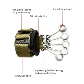 Edinber Finger and Hand Stretcher Exerciser with Resistance Band Hand Therapy and Training Equipment Finger Flexion Training Equipment