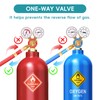 JZWELD Oxygen Acetylene Flashback Arrestor Set Regulator End 9/16-18 Threads