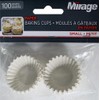 Mirage, 100 Small Baking Cups - Non-Stick and Durable
