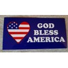 GOD BLESS AMERICA with USA Red White and Blue Heart