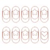 100pcs Rose Gold Star Paper Clips Slip Resistance Rust Prevention
