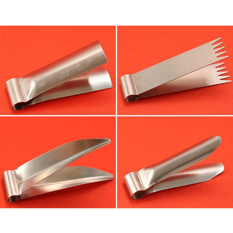 11-Piece Stainless Steel Pottery Texture Clip Set for Clay Modeling