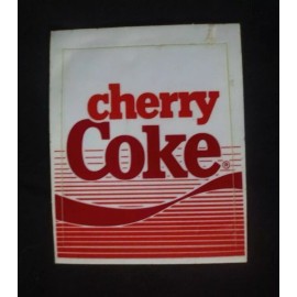 Coca-Cola Cherry Coke  Decal 2 1/2 inches by 3 inches