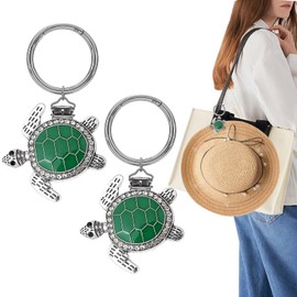 HATYDF 2Pcs Hat Clip for Travel on Bag - Turtle Beach Cruise Essentials Accessory for Handbag Backpack Luggage Purse Travel Green
