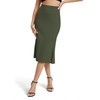 EXCHIC Women's Stretch Office Fishtail Pencil Skirts Casual High Waist