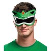 Disguise Men's Green Ranger Adult 1/4 Costume Mask, Green, One