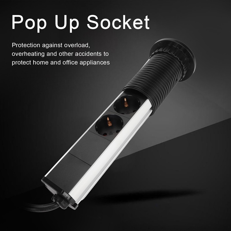 Pop Up Outlet for Countertop Retractable Recessed Pop Up Power