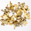 WUTA 100 Pcs Copper Rivets & Burrs, Leather Copper Rivet