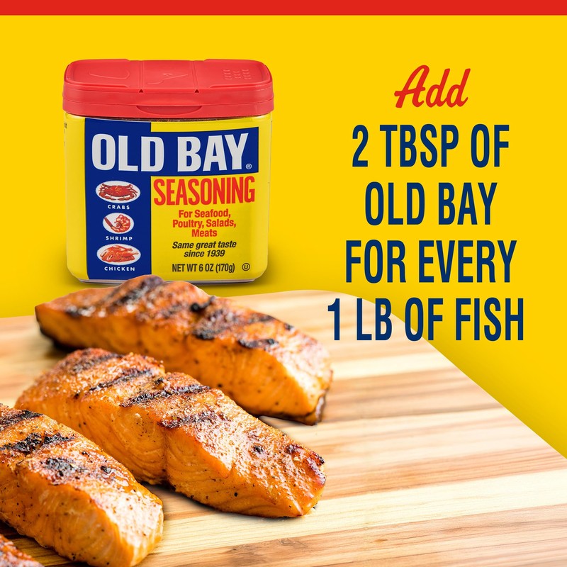 OLD BAY Seasoning, Classic Seafood, Non GMO, Gluten Free, Unique