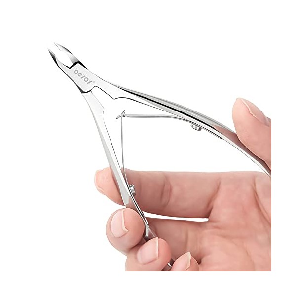 BEZOX Professional Cuticle Cutter, 4mm Jaw Cuticle Clipper, High-density Stainless Steel Cuticle Tool, Manicure Nipper Gift for Women, Nickel Plated, 1PCS