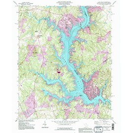 YellowMaps Lake Wylie SC topo map, 1:24000 Scale, 7.5 X 7.5 Minute, Historical, 1993, Updated 1996, 26.8 x 21.9 in - Polypropylene