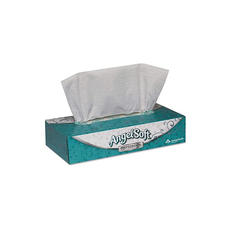 Angel Soft® Professional Series, 2-Ply Tissues, White, Box Of 100