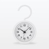 Muji MJ-BC2 12046745 Analog Bass Clock, White, Width 3.4 x