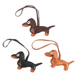 Namvo Dackel-Taschenanhänger aus Leder, Dackel-Schlüsselanhänger, Handtaschenanhänger, Anhänger, passend für die Lieblingsmenschen, Frauen und Männer, Welpen-Themenserie