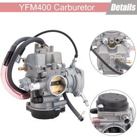BenTsD Compatible with Carburetor for ATV Yamaha 2000-2006 Kodiak 400 YFM400 & Big Bear 400, 2004-2006 Bruin 350