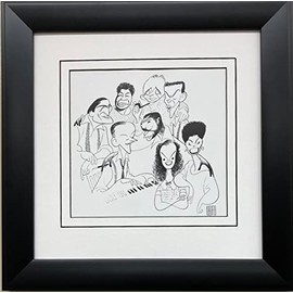 Al Hirschfeld "Great American Singers '83 " CUSTOM FRAMED ART Caricature Music