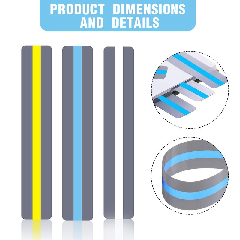 INGJIA Reading Marking, 30 Pieces Marker Strips, Colourful, Ruler Tracking,